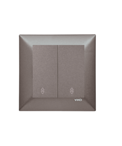 Viko Trenda Antrasit İkili Vavien (Komütatör Vavien) (Çerçeve Dahil)