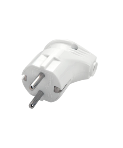 Eko - Monoblok Topraklı Erkek Fiş (Beyaz - L Tipi)