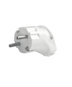 Eko - Monoblok Topraklı Erkek Fiş (Beyaz - L Tipi)