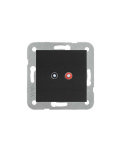 Viko Trenda Siyah Müzik Yayın (Hoparlör) Prizi (Çerçeve Hariç)