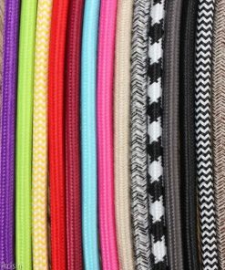 Marmaline - 2'li Ttr Kablo, Örgülü - Zikzak (Siyah-Beyaz)