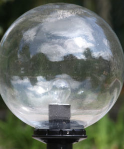 Marmaline - 35'lik Şeffaf Gloplu Kazıklı Modern Bahçe Armatürü