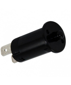 Yuvarlak, Deliğe Geçmeli Ters Dolap Kapak Sivici - Siyah