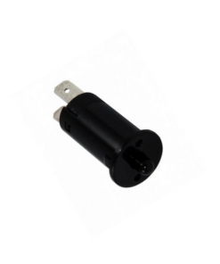 Yuvarlak, Deliğe Geçmeli Ters Dolap Kapak Sivici - Siyah