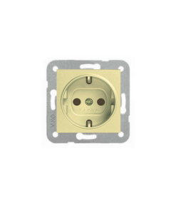Viko Novella Bronz/Gold Topraklı Priz (Çerçeve Hariç)
