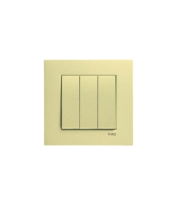 Viko Novella Bronz/Gold Üçlü Anahtar (Çerçeve Dahil)