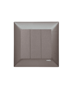 Viko Trenda Antrasit Üçlü Anahtar (Çerçeve Dahil)