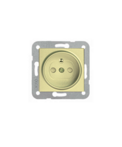 Viko Novella Bronz/Gold Çocuk Korumalı Ups Prizi (Çerçeve Hariç)