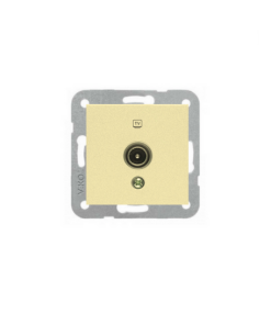 Viko Novella Bronz/Gold Uydu Prizi F Konnektörlü (Sonlu) (Çerçeve Hariç)