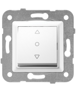 Viko Linnera Beyaz Tekli Jaluzi Kumanda Anahtarı (Çerçeve Hariç)