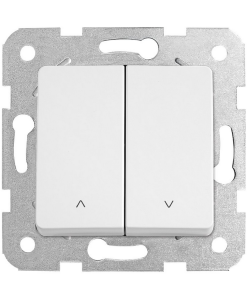 Viko Linnera Beyaz İkili Jaluzi Kumanda Anahtarı (Çerçeve Hariç)