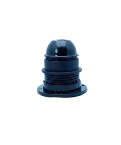 Marmaline - E27 Yarım Dişli İtalyan Avize Duyu, Vidalı (Siyah)