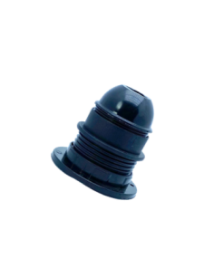 Marmaline - E27 Yarım Dişli İtalyan Avize Duyu, Vidalı (Siyah)