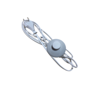 Marmaline - 4 Metre Yerpuarlı Fişli Kablo - Beyaz