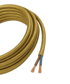 Marmaline - 2'li Ttr Kablo Örgülü - Simli Gold