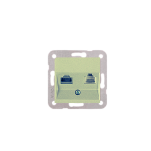 Viko Novella Metalik Beyaz Tekli Data Prizi (Rj45) (Cat6) - (Çerçeve Hariç)