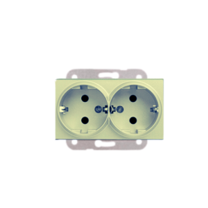 Viko Novella Metalik Beyaz İkili Sıva Altı Topraklı Priz - (Çerçeve Hariç)