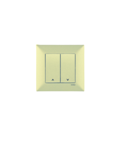 Viko Trenda Metalik Beyaz İkili Jaluzi Kumanda Anahtarı - (Çerçeve Dahil)